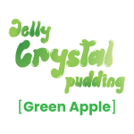 jelly crystal pudding green apple